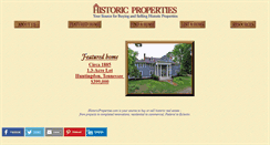 Desktop Screenshot of historicproperties.com