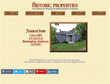 Tablet Screenshot of historicproperties.com